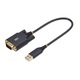 USB кабел Startech 1P1FFC-USB-SERIAL Черен 30 см