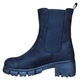 Botine femei Fashion cu talpa groasa zimtata si toc lat cu benzi elastice laterale tip chelsea pentru un look urban S0