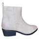 Botine femei Fashion tip ciocata chic si confortabile cusaturi decorative si inchidere cu fermoar cu agatatori in spate S1