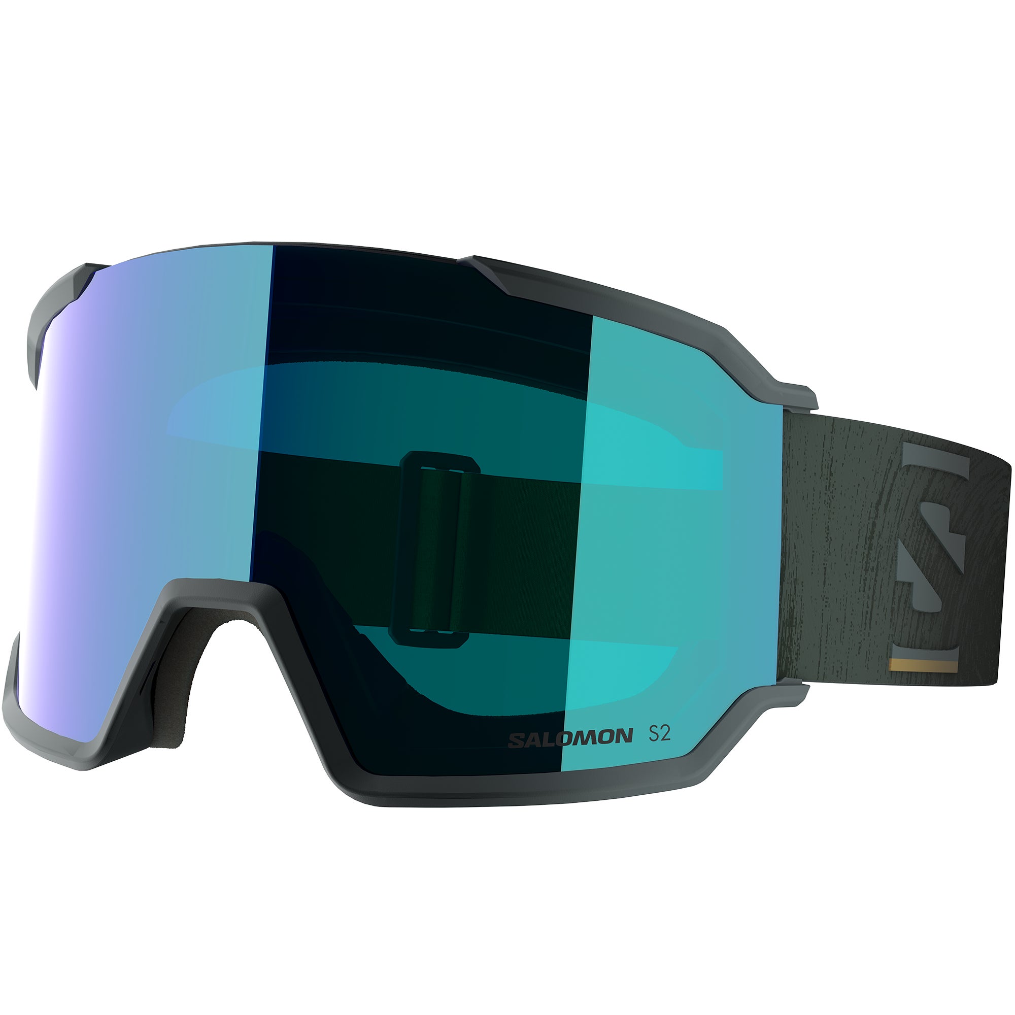ochelari de ski salomon Ochelari ski Salomon adulti S/View 3, GREEN GABLES/Mid Blue