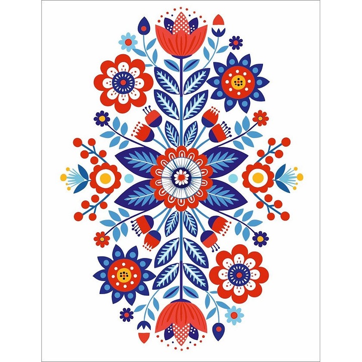 Prosoape, Centrum Obrusow, scierka bucatarie, 50x70cm, alb, modele folclorice