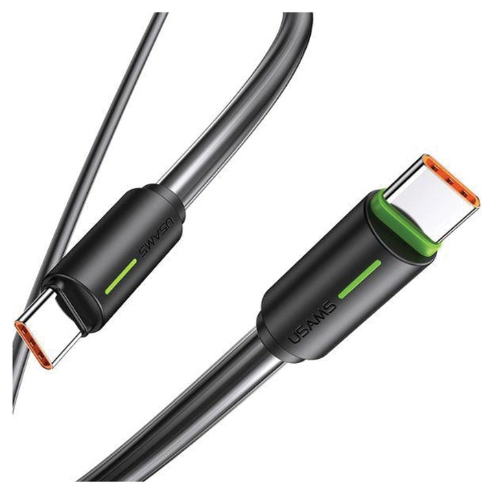 Кабел за данни USB-C/USB-C 1м USAMS черен YU Series