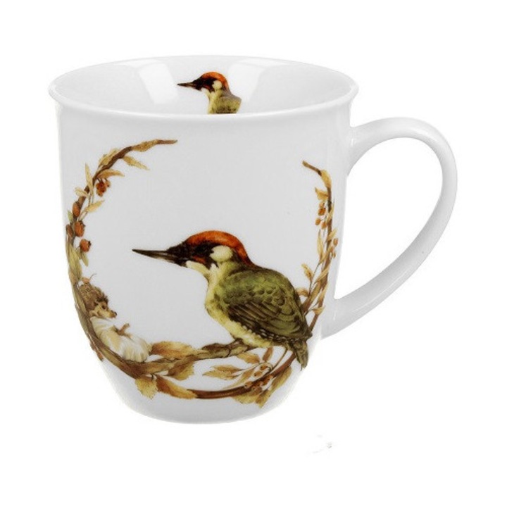 Cana Duo, colectia Ptasi swiat, 400 ml, crem, 9,3x10cm