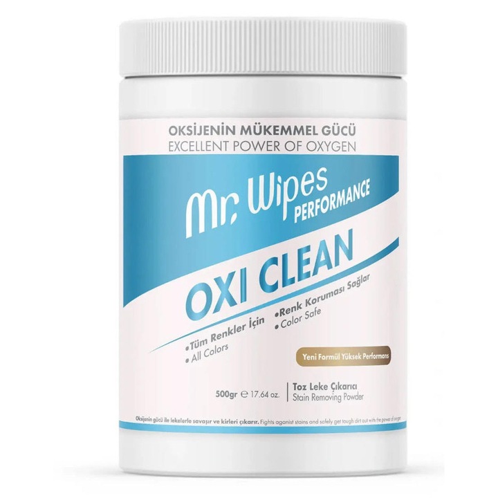 Folttisztító ruhákhoz Mr.Wipes Oxi Clean, 500 g, átlátszó, folyékony