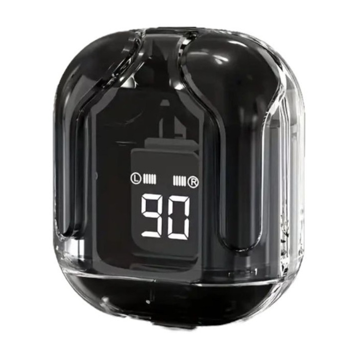 Vezeték nélküli Bluetooth In-Ear fülhallgató töltődobozzal és LED kijelzővel