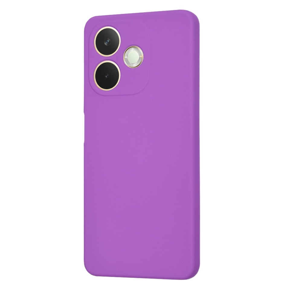 Husa pentru Oppo A5 Pro 5G / A5 Pro 4G, SKYDDAR INNOVATION, din Silicon Catifelat, SoftElegance, Mov, set cu sticker