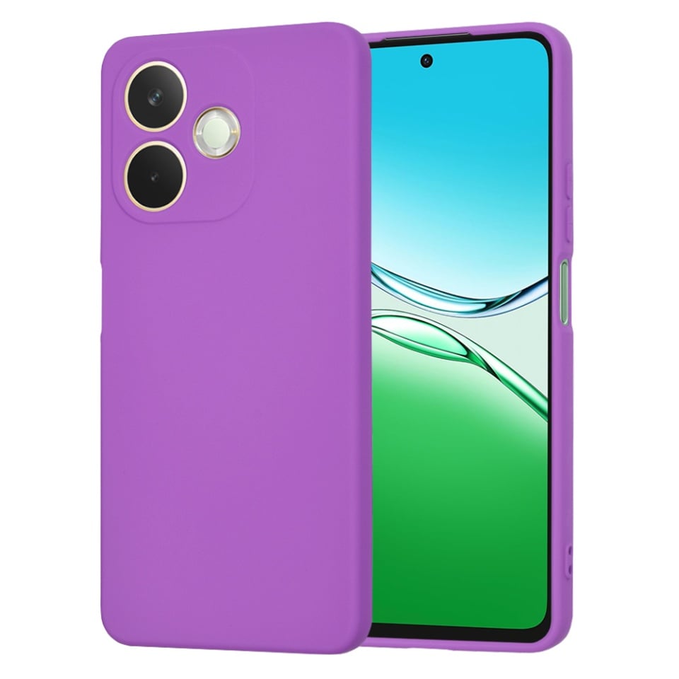 Husa pentru Oppo A5 Pro 5G / A5 Pro 4G, SKYDDAR INNOVATION, din Silicon Catifelat, SoftElegance, Mov, set cu sticker