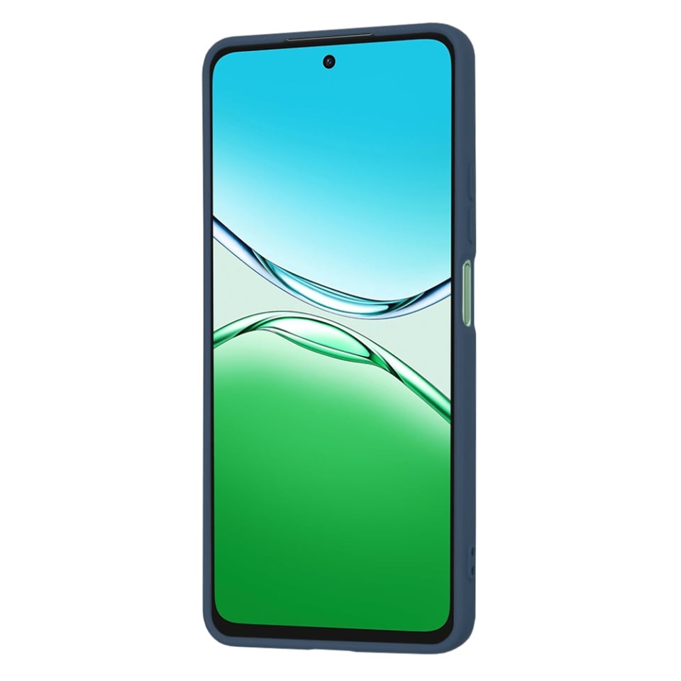 Husa pentru Oppo A5 Pro 5G / A5 Pro 4G, SKYDDAR INNOVATION, din Silicon Catifelat, SoftElegance, Bleumarin, set cu sticker