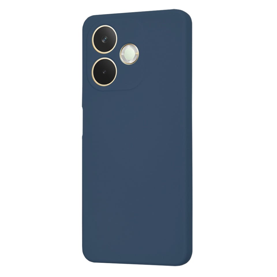 Husa pentru Oppo A5 Pro 5G / A5 Pro 4G, SKYDDAR INNOVATION, din Silicon Catifelat, SoftElegance, Bleumarin, set cu sticker