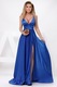 Дълга синя рокля от тафта, Rn 2447am