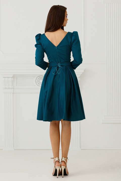 Миди рокля от тафта тип бейби дол, RN 2773