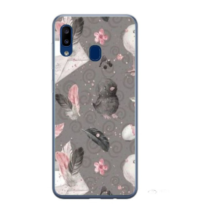 Husa personalizata HQ Print si Folie de Silicon pentru Samsung Galaxy A40, Abstract #1, S1D1M0321, Atlas