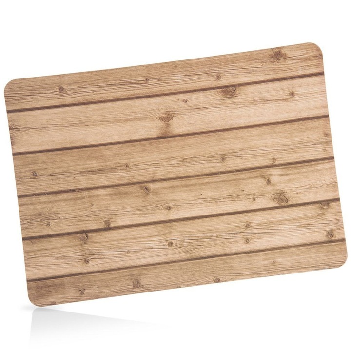 Serveta de masa Artemis, rectangulara, 43x30cm, culoare maro, material rezistent