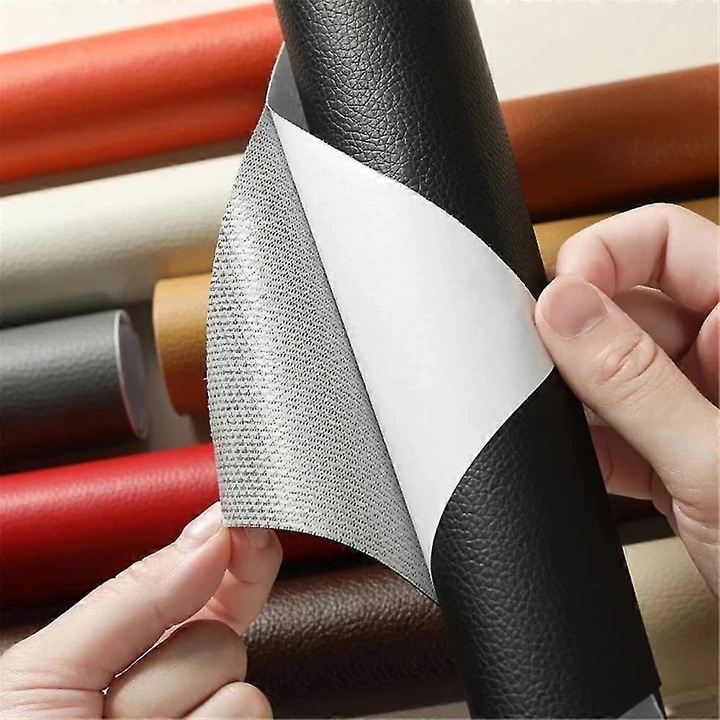 Bőrből készült öntapadó szalag bútorjavításhoz, 35x50cm, vízálló, rugalmas, többszínű