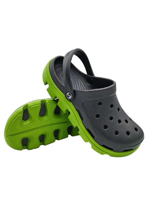 Saboti Satihu, material EVA, pentru pescuit/plaja, unisex, NEGRU-VERDE, marime 39-40 (243-250mm)