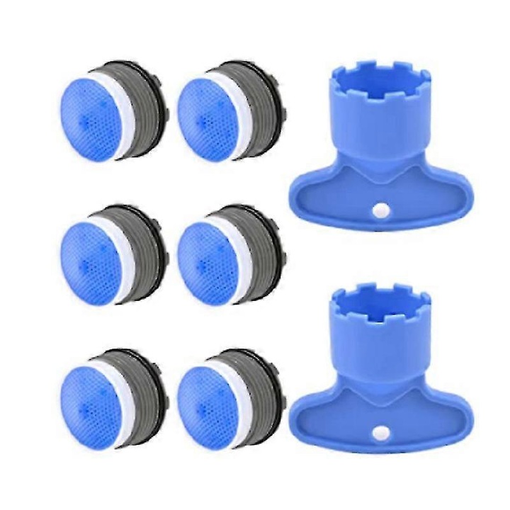 Set 8 bucati aeratoare pentru robinet, 1.9x1.9x1.5cm, 3.4x1.8x3cm, instalare usoara, economisire apa