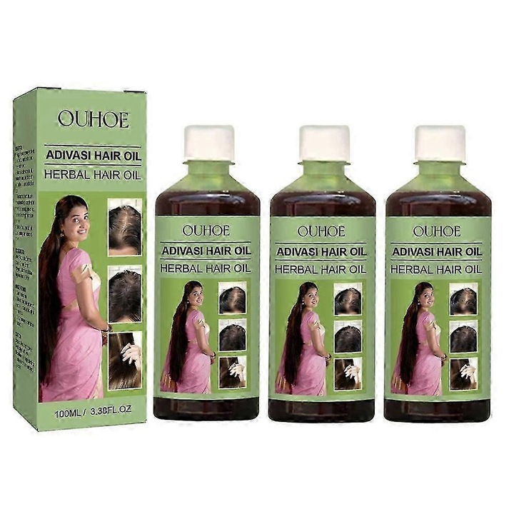 Ulei de par din plante, Ouhoe, 100ml, cu ulei de cocos si ulei de rozmarin, pentru par sanatos si voluminos