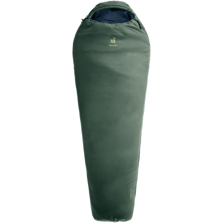 Sac de dormit Deuter Orbit EL -5C/23F, pana la 220 cm, Ivy ink