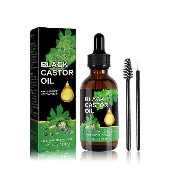 Serum pentru par cu ulei de ricin, imbunatateste linia parului, hraneste radacinile