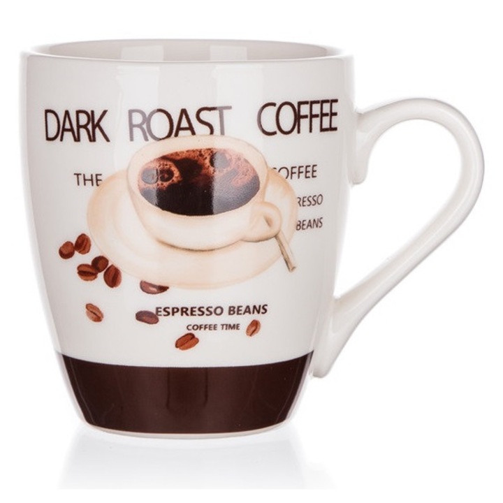 Cana Vetro Plus Espresso, ceramica, 240 ml, alb