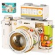 Set Blocuri de Constructie Aparat Foto Retro Pentru Copii, MorFansi®, Jucarii 3D DIY Creator, ABS, 508 Piese, 11.5x8x9.5cm, Pentru 8 ani+ si Adulti, Alb
