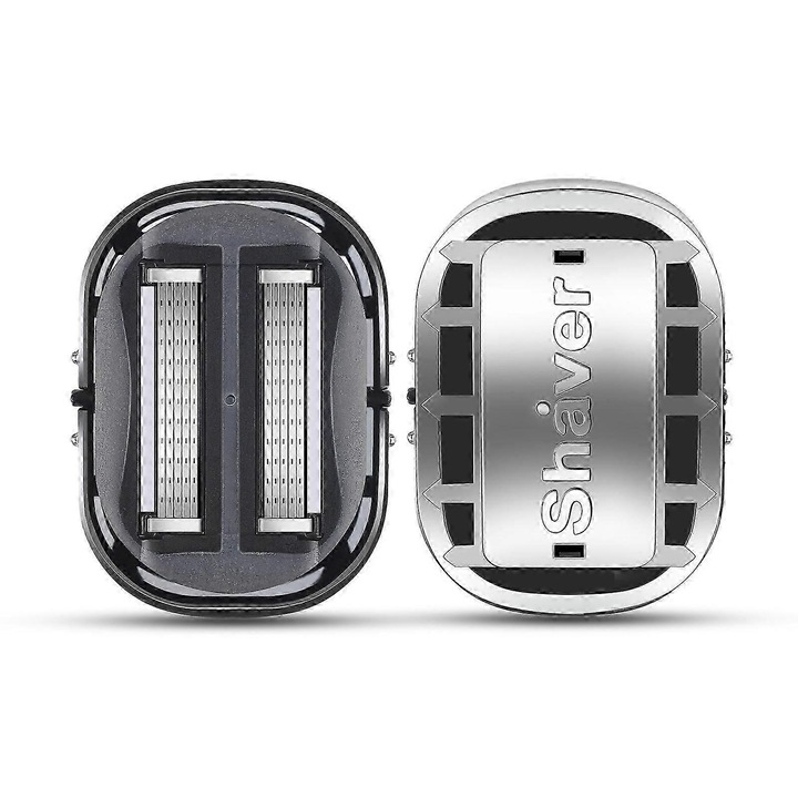 Borotva férfiaknak és nőknek, lábakra és karokra, öntisztító pengék, fekete