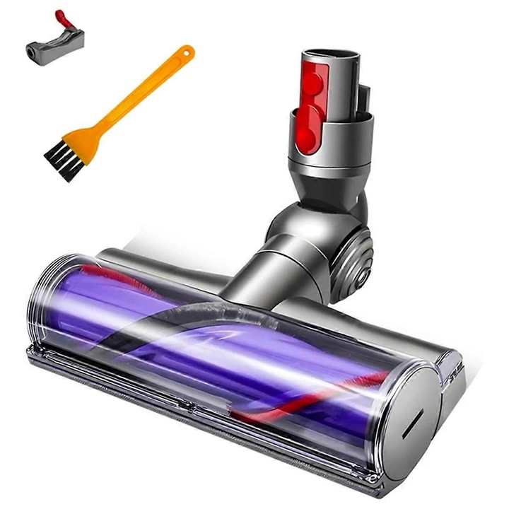 Perie de inlocuire pentru aspirator, set cu 1 perie si 1 blocare, plastic, multicolor