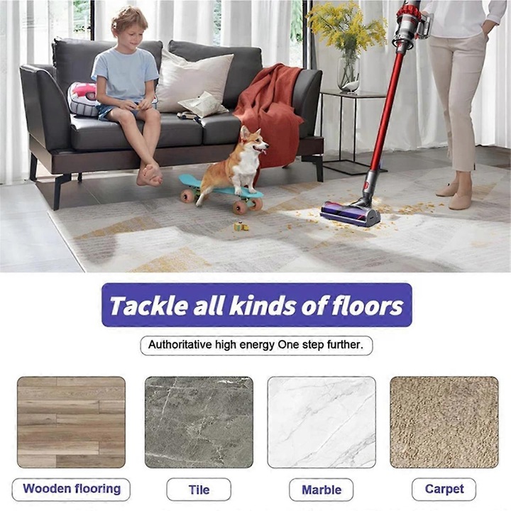 Perie de inlocuire pentru aspirator, set cu 1 perie si 1 blocare, plastic, multicolor