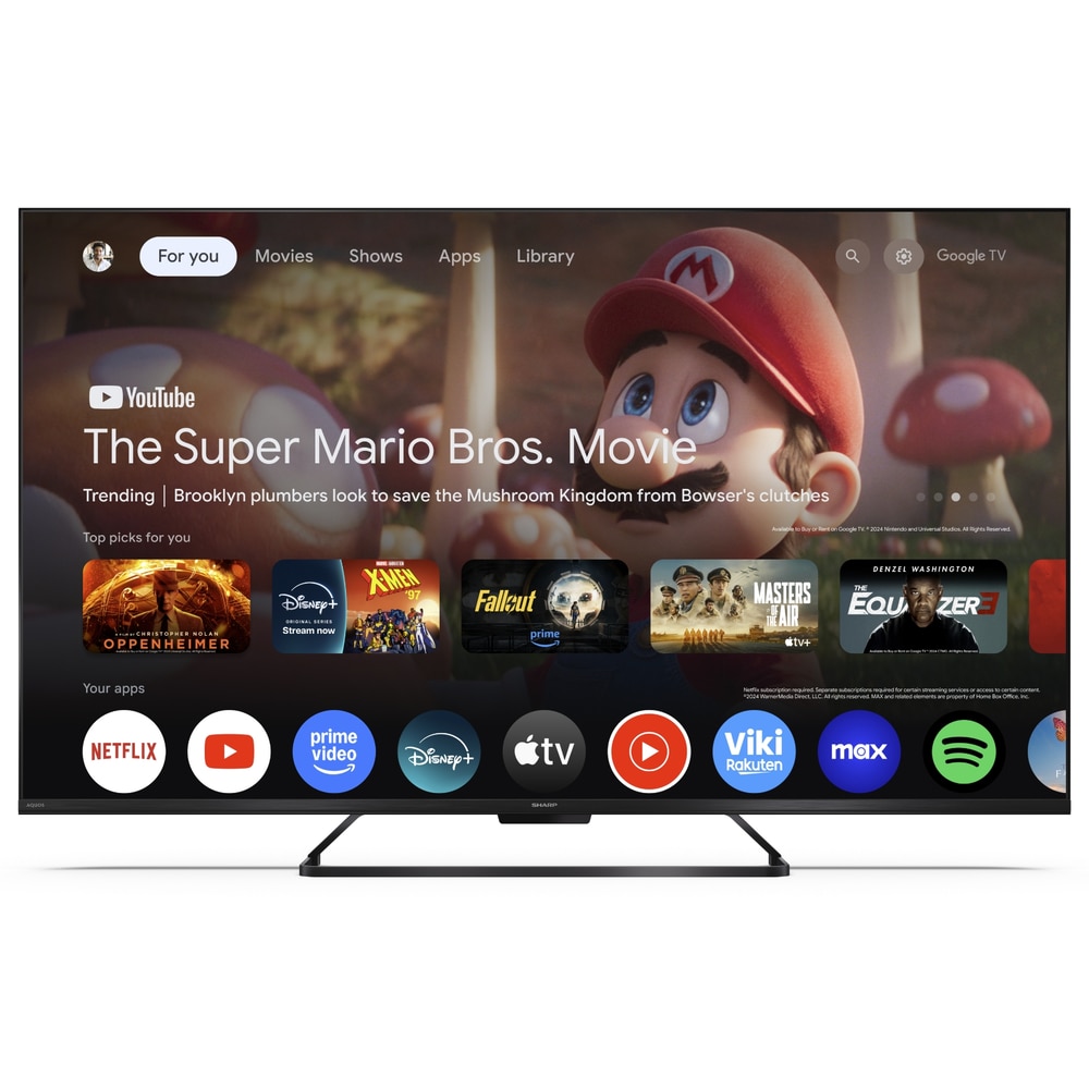 Televizor QLED Sharp 127 cm 50" 50HR7265E, Ultra HD 4K, Smart TV, WiFi