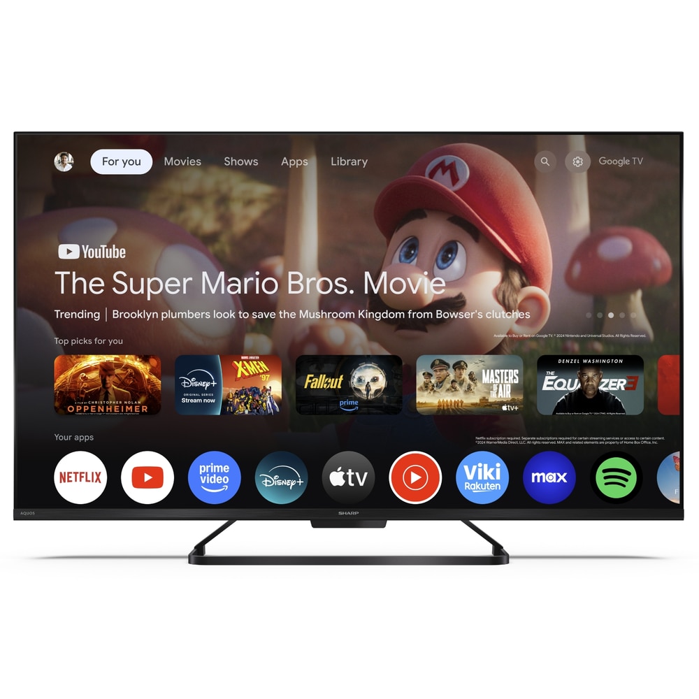 Televizor QLED Sharp 109 cm 43" 43HR7265E, Ultra Hd 4K, Smart TV, WiFi