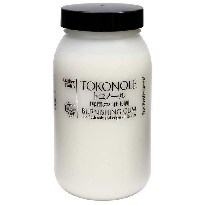 Guma de finisare pentru piele Seiwa Tokonole 500ml, transparenta, non-toxica, usor de aplicat