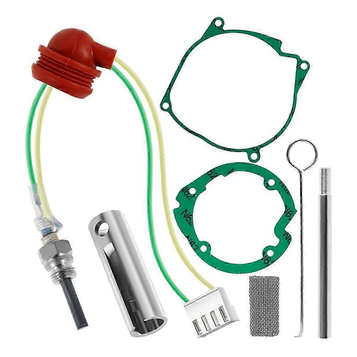 Kit bujii incandescente,12V 2KW/5KW, plug de aprindere, 1 x plug de aprindere, 1 x filtru, 2 x garnituri, 3 x unelte de demontare