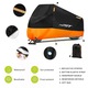 Husa motocicleta, Poliester, Negru/Portocaliu, 4XL