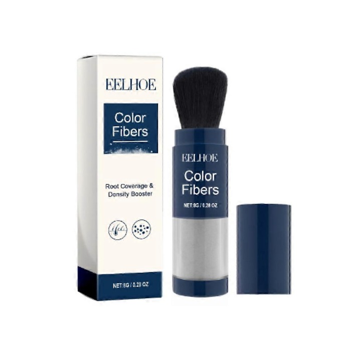 Pudra de par densa, EELHOE, set 6 fibre, multicolor, 8g