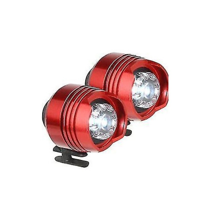 Set 2 lanterne pentru crocs, Reincarcabile, USB, Rosu