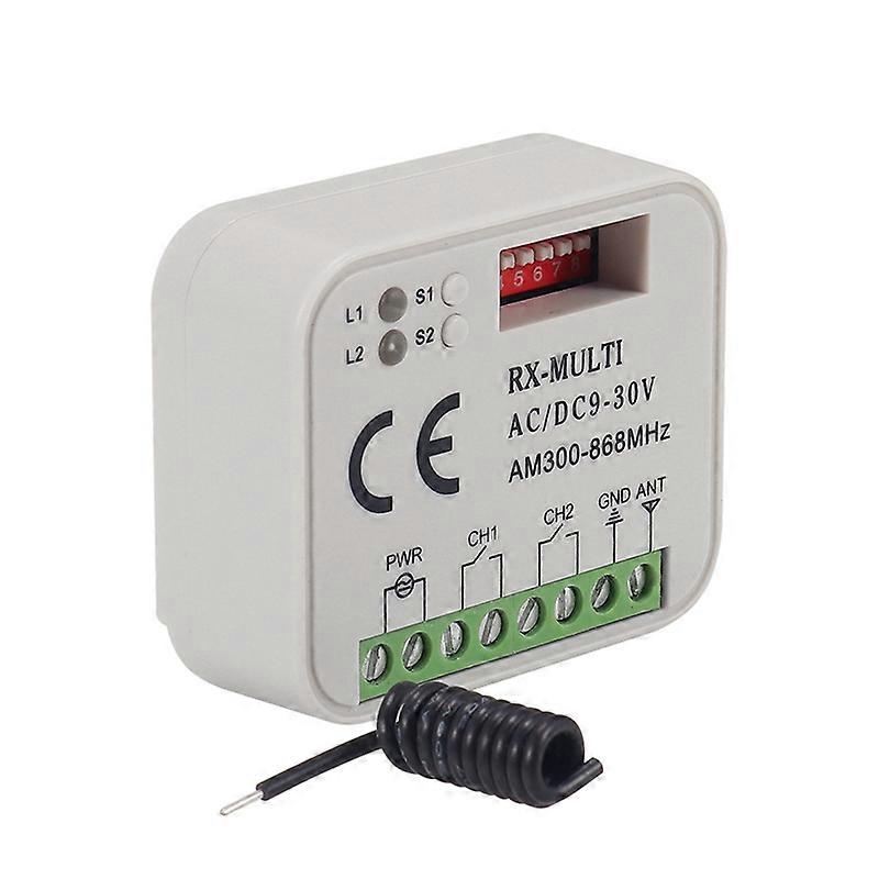 Receiver universal RX-MULTI, 9-30V, 300-868MHz, alb, set cu telecomanda ...