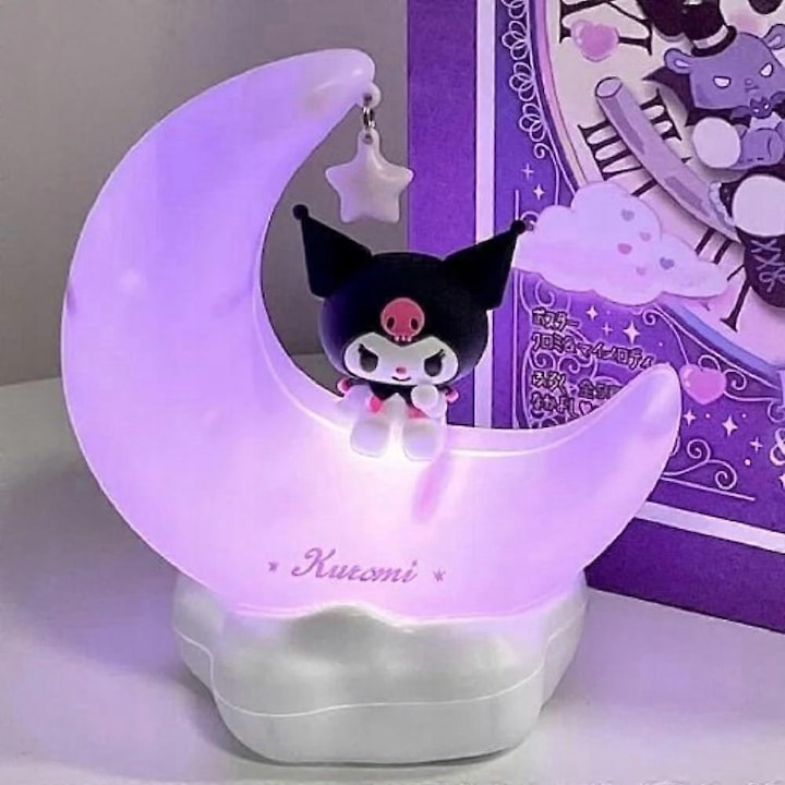 Veioza LED Kuromi, 12x14cm, cablu USB