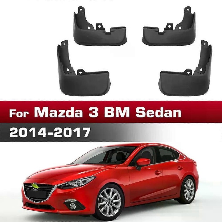 Aparatori noroi LUTEHIL pentru Mazda 3 Axela Sedan 2014-2017, set 4 bucati