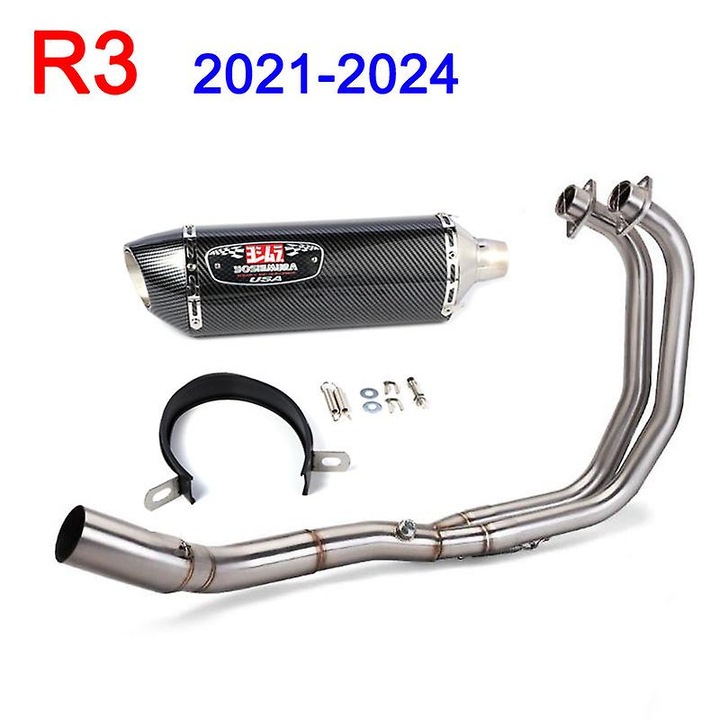 Sistem de evacuare Yoshimura pentru motocicleta Yoshimura R3, 2021-2024, teava de evacuare modificata