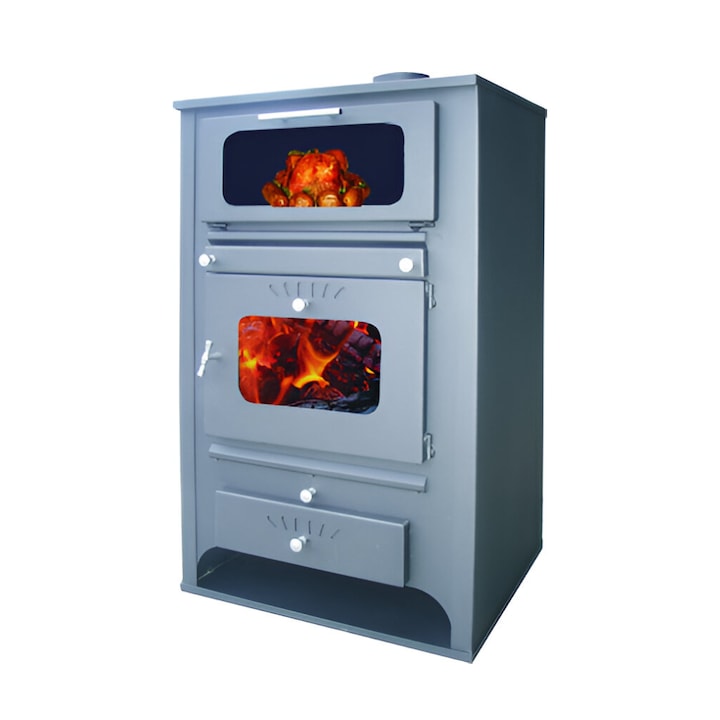 Termosemineu pe lemne Zvezda GF VR 16, negru