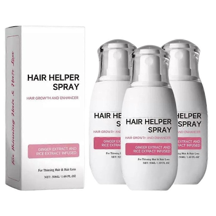 Spray pentru par cu orez, set de 3, ingrijire naturala, pentru toate tipurile de par