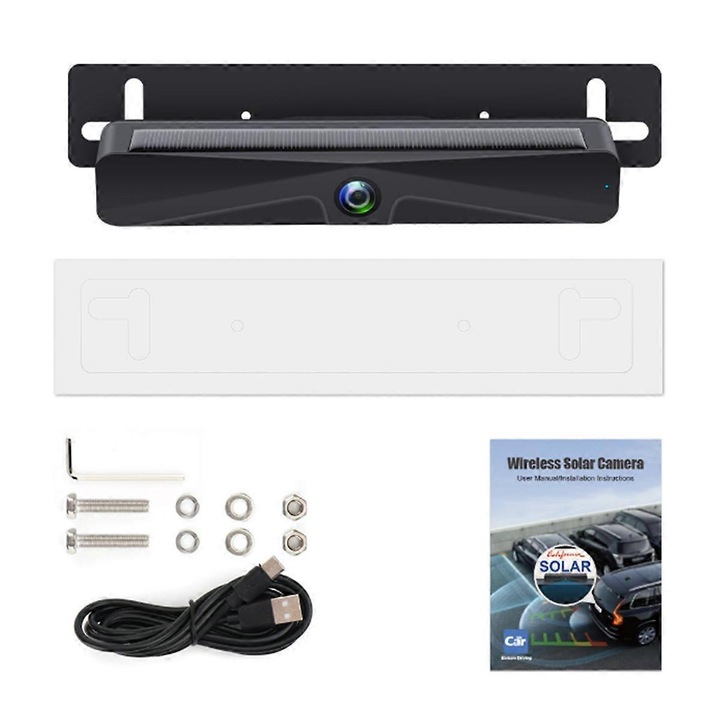 Camera auto DVR, 1080P, unghi 120°, neagra, set complet