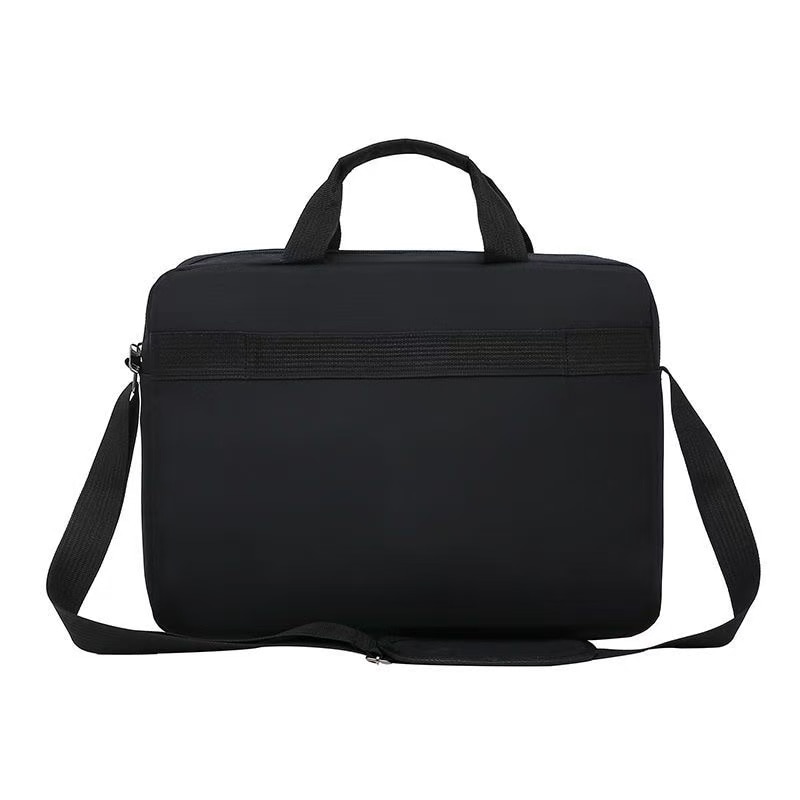 Geanta laptop casual, 15.6 inch, capacitate mare, neagra, cu curea ajustabila