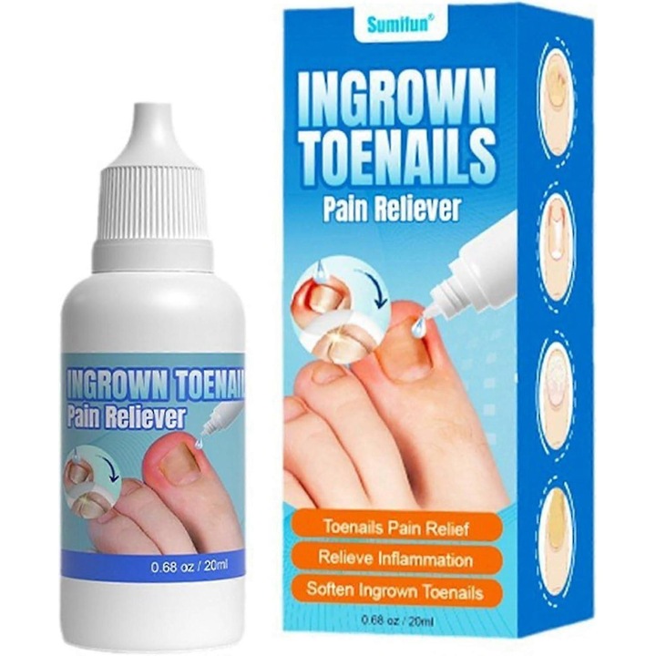 Ulei pentru ingrijirea unghiilor, tratament pentru unghii incarnate, 3 piese, ulei pentru cuticule, eficient pentru durere