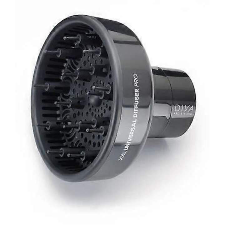 Difuzor universal pentru uscator de par Pro XXL, DIVA, negru