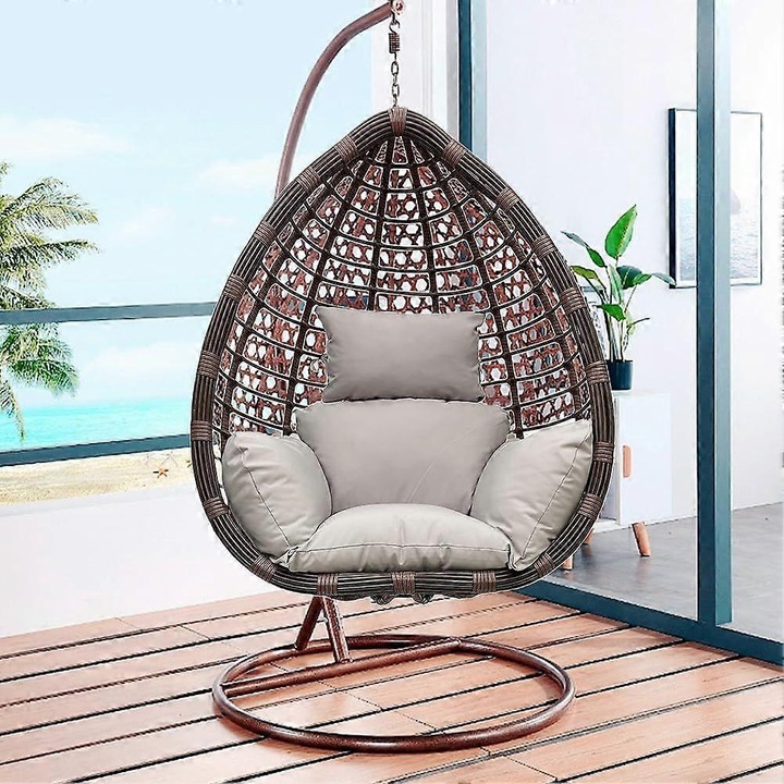 Мултифункционална възглавница за хамак, 50x56 инча, светлосива, с опора за глава, миеща се, комплект