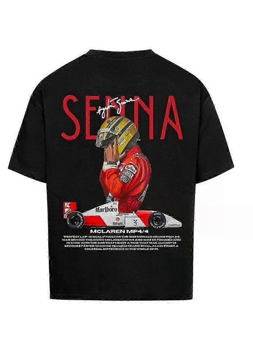 Férfi póló Senna XL fekete