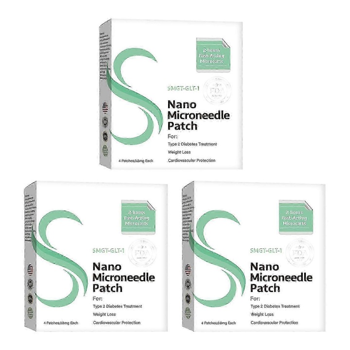 Plasturi cu microace, 4 bucati, tehnologie avansata, design confortabil, verde