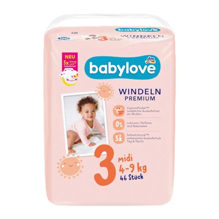 Премиум пелени номер 3, 46 бр.