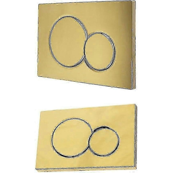 Clapa toaleta, Geberit, Sigma01, plastic, auriu, 24.6x16.4x1.3mm